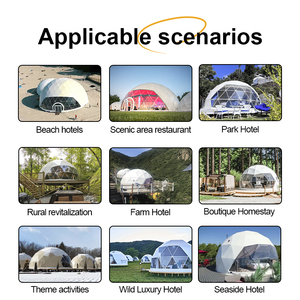 Tenda a Cupola di Lusso in PVC <span class=keywords><strong>per</strong></span> Famiglie Casa <span class=keywords><strong>Glamping</strong></span> con Logo Personalizzato <span class=keywords><strong>per</strong></span> Resort o Hotel Tenda a Cupola Coody Cielo Stellato - Product Image 5