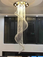 Lampe moderne simple Villa Crystal Light Penthouse Plafonnier