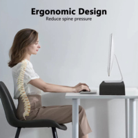 SAMDI Premium Sleek Houten Monitorverhoger Laptop Tablet Stand Eikenhouten Oppervlak Compact Design Op Maat Gemaakt Thuis- en Kantoor Gebruik Model