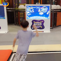 Trampoline Interactif Intérieur Écran HD Trampoline Jeux Aire de Jeux pour Enfants Saut Ar Trampoline Centre Commercial pour Enfants