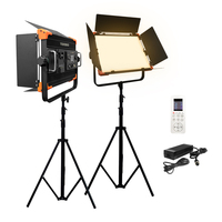 Yidoblo 2023 nouvelles idées led photographie lumière 120 watts panneau en aluminium lumières avec télécommande 2700-7500k caméra photo accessoires