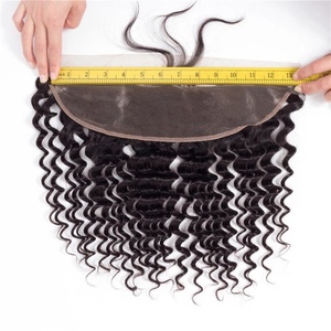 13x4  ฟรอนทัล  ผมแท้ 100%  ผ้าลูกไม้สวิส - Product Image 1