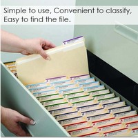 Foska plusieurs tailles de haute qualité, poids lourd 165g, papier Manilla, dossiers de fichiers de conception extensibles pour contenir 100 à 150 feuilles de papier