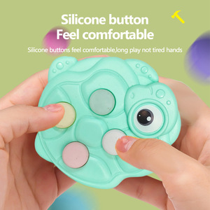 Adorable dinosaurio QS Squishy PU juguetes de plástico antiestrés para niños descompresión transfronteriza burbuja música colgante prensa pellizco - Product Image 4
