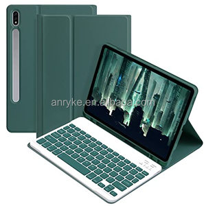 Étui magnétique pour clavier sans fil pour <span class=keywords><strong>Samsung</strong></span> Galaxy <span class=keywords><strong>Tab</strong></span> S9 S8 <span class=keywords><strong>S7</strong></span> 11 pouces S9 S10 <span class=keywords><strong>FE</strong></span> 10.9 Housse en cuir pour tablette avec clavier BT - Product Image 1