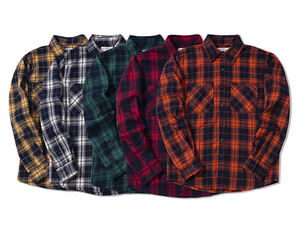Chất lượng cao nút lên chải dài tay áo flannel Áo Thun Áo khoác sọc flannel cotton kẻ sọc Hoodies người đàn ông kẻ sọc Áo sơ mi - Product Image 6