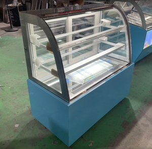 Vitrine Réfrigérée Commerciale pour Pâtisseries RTK avec Verre Courbé, Base en Marbre, Refroidissement par Tubes en Cuivre, Verre Anti-Buée et Thermostat Numérique - Product Image 1
