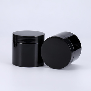 Pot cosmétique PET écologique 400ml Base en bambou noir brillant 120ml Lotion pour le visage et le corps Pots de sérum capillaire 50ml 100ml 80ml 30ml - Product Image 4