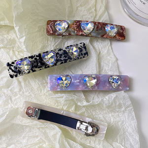 اسلوب جديد جودة عالية ملونة الحب الماس الربيع كليب خلات الشعر مشبك - Product Image 3