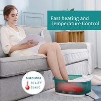 Bain de pieds de Spa de sel de Vibration de bulle d'eau à infrarouge chauffé à la maison avec grand rouleau de Massage de pétrissage certifié CE ROHS