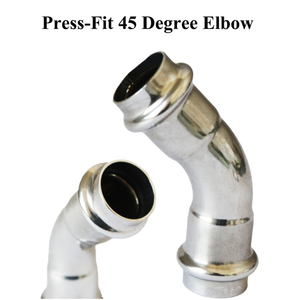 Coudes à 45 degrés YOD sur mesure à pression haute pression 15/22/28mm pour réaménagement de conduites de gaz GPL et <span class=keywords><strong>eau</strong></span> CVC en acier inoxydable 304/laiton - Product Image 2