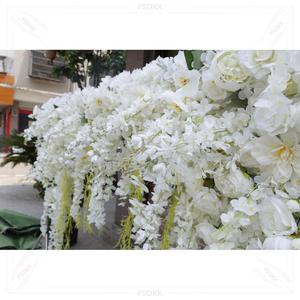 Decoración Artificial de Boda de Buena Calidad, Diseño de Rosas de Seda Artificiales, Flores Colgantes de Techo, Fondo de Pared para Bodas y Fiestas - Product Image 6