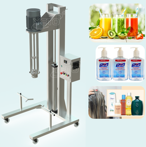 Mezcladora de Alta Cizalladura Eléctrica Móvil YETO 50-500L, Máquina para Mezclar, Homogeneizar y Emulsionar Cremas Cosméticas - Product Image 2