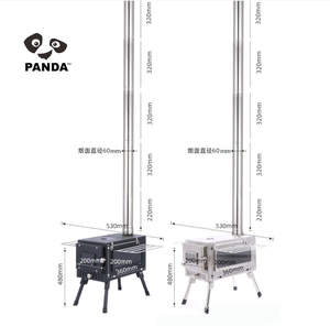 Garden Corten Steel Fire Pit Barbecue Grill Bbq Fire Pit Outdoor Portable Foldable Barbecue <b>Stove</b> Camping Tents <b>Stove</b> - Product Image 3