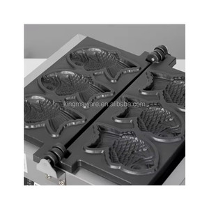 Produttore macchina per Waffle Taiyaki a forma di pesce 3 pezzi a bocca <span class=keywords><strong>aperta</strong></span> macchina per Waffle Taiyaki - Product Image 4