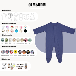 <span class=keywords><strong>Pijama</strong></span> Entero para Bebé 100% Fibra de Bambú Mameluco para Niño Pequeño Pelele para Bebé <span class=keywords><strong>Pijama</strong></span> Tipo Body Traje de Dormir <span class=keywords><strong>Pijama</strong></span> Magnético - Product Image 3