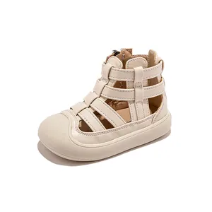 Best Selling Summer Girls' Sandals High Top Roman Shoes For Little Girls Big Children Fashion Princess Sandals For Children