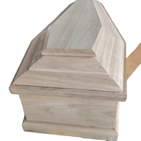 Ataúdes de Madera para Adultos con Diseño de Cruz Europea, Biodegradables y Ecológicos, Color Personalizado para Entierro
