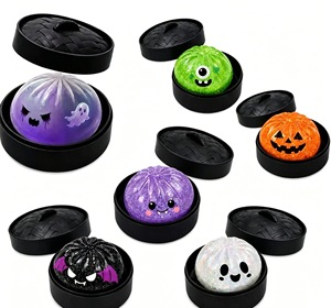 Pelota Antiestrés de Silicona TPE con Forma de Dumpling/Baozi, Juguete Sensorial con Purpurina, para Aliviar el Estrés, Regalo de Navidad - Product Image 4
