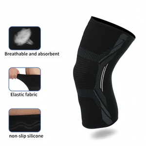 Bantalan lutut olahraga Neoprene, pelindung lutut kualitas tinggi untuk meringankan nyeri sendi dan kompresi untuk angkat beban - Product Image 4