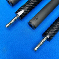 Taco de salto de fibra de carbono completo más vendido 58 pulgadas Radial 13mm punta multicapa Taco de salto de carbono negro clásico para piscina