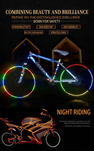 Adesivo Riflettente per Veicoli, Nastro di Sicurezza Notturna 1cm, Pellicola Riflettente a Nido d'Ape per Auto, Biciclette e Moto - Product Image 3