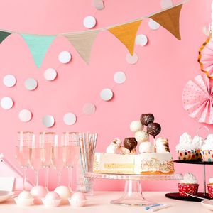 Banderas de <span class=keywords><strong>tela</strong></span> de algodón, guirnaldas de <span class=keywords><strong>banderines</strong></span>, <span class=keywords><strong>banderines</strong></span> de cuerda, <span class=keywords><strong>banderines</strong></span>, <span class=keywords><strong>banderines</strong></span> triangulares lavables - Product Image 5