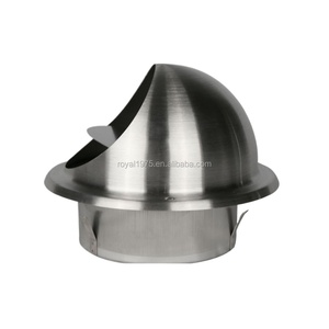 <strong>HVAC</strong> <strong>Tools</strong> Half Face Round Stainless Steel <strong>HVAC</strong> Ventilation Wall Mounted Duct Air Conditioning Insects Prevent Vent Cap - Product Image 4