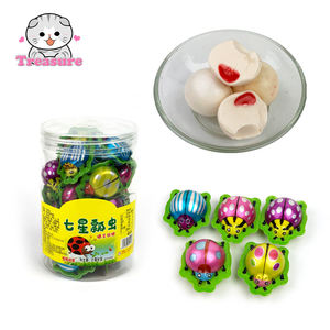 热卖10g瓢虫形状果味三明治果冻软糖填充果味果酱 - Product Image 1