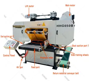 HH-4001 Woodworking Mobile Machine Portable Horizontal Band Saw