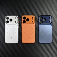 Casing Matte Hard Slim untuk iPhone 17 16 15 Pro Max 13 14, Mendukung Pengisian Daya Magnetik Nirkabel, Pelindung Kamera, Anti Benturan
