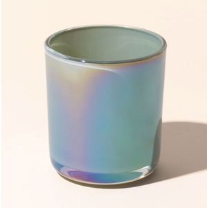 Bocaux à bougies de luxe 12oz 14oz Aura en verre électroplaqué or rose avec couvercle métallique personnalisé pour Noël - Product Image 4