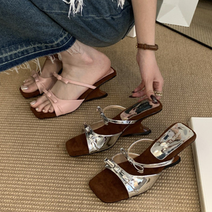 Chaussures à talons bas de 5 cm, nouvelles tendances de la mode, pantoufles élégantes, talons hauts pour femmes, chaussures à talons - Product Image 6