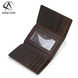 กระเป๋าสตางค์หนังแท้ Andong RFID สำหรับผู้ชาย กระเป๋าคลัทช์ธุรกิจหนังวัวแท้ ช่องใส่บัตรหลายช่อง กระเป๋าสตางค์แบบพับสามตอนสำหรับผู้ชาย - Product Image 2