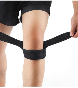 Rodillera de compresión al por mayor con soporte elástico y orificios, para seguridad en baloncesto, tenis y ciclismo - Product Image 1