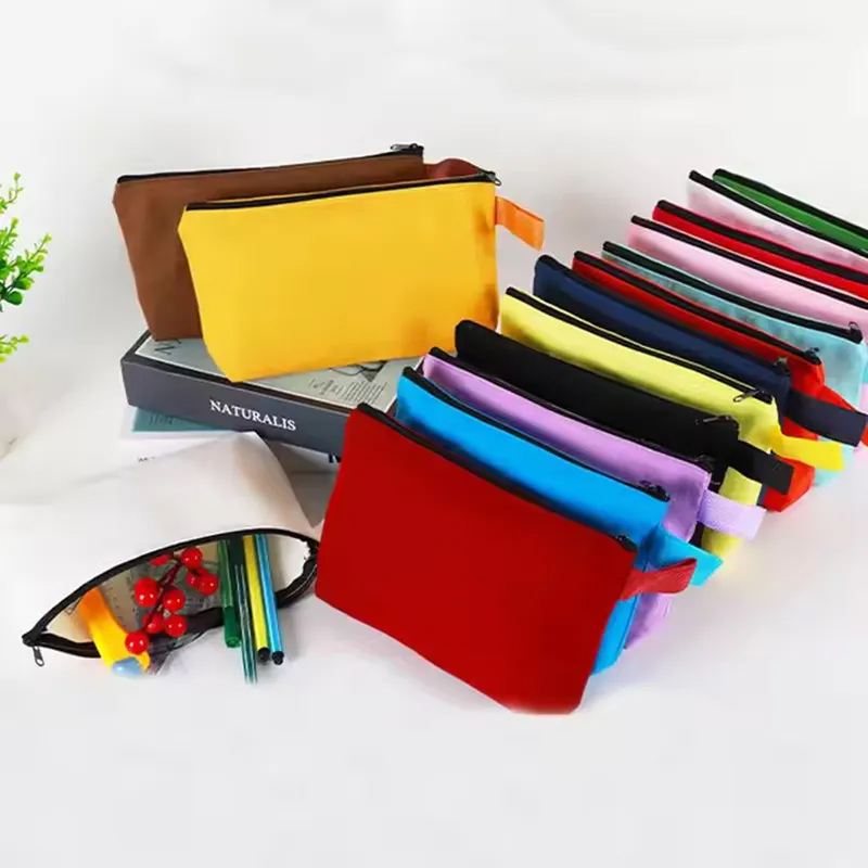 high quality canvas pouch with zipper wholesale