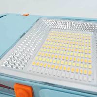Offre Spéciale Usb Rechargeable Bleu Led Lampe Solaire Alimenté Portable Projecteur Camping En Plein Air Éclairage D'inondation Lumière De Secours
