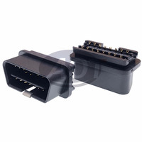 Conector OBD-2 AOTAI de 16 Pines, Tipo B J1962, 24V, Lector de Códigos Macho con Pines en Ángulo Recto para Todos los Autos