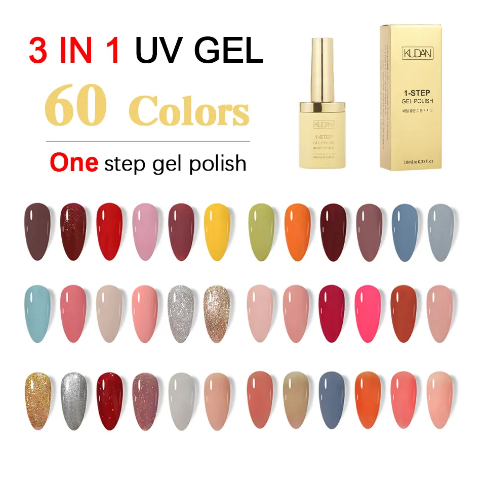 Réductions exclusives en direct! Vernis gel UV à tremper à séchage rapide vernis à ongles en gel inodore 3 en 1 vernis à ongles gel en une étape pour salon