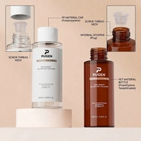 Bouteille cosmétique PET givrée de 250 ml et 300 ml pour soins de la peau, vide, pour lotion, toner, emballage cosmétique, masque facial personnalisé, perruques