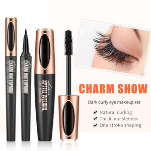 Set de Máscara de Pestañas y Delineador de Ojos Vegano Negro a Prueba de Agua, Resistente a Manchas, Larga Duración, Fórmula Líquida Hidratante, Ecológico, 2 en 1, Venta al Por Mayor - Product Image 2