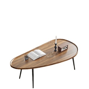 Bona Gold Square Modern <b>Coffee</b> <b>Table</b> Wood Irregular Shape Living Room Furniture - Product Image 3