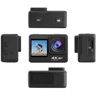 Caméra d'action sport CJ132 2024 nouvelle caméra d'action Wifi UHD 4K 30fps avec double écran coloré Camara De Accion 4K