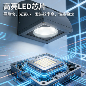 Outdoor Led Wall Lamp 30W 50W Square Shape 20 Degree Beam Angle Water Proof For <b>Corridor</b> Staircase Villa Courtyard <b>Lighting</b> - Product Image 3