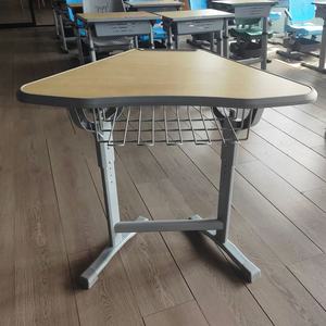 <strong>Height</strong> <strong>Adjustable</strong> Activity Circular Connecting Desk Diamond Collaborative School Student <strong>Tables</strong> with 6 Kids Plastic Party Chairs - Product Image 5