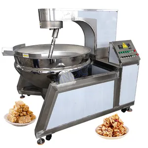 HNOC Electric Gas Heat 200l Cook Mixer Halwa Planetary Jacket Kettle Hot Pot Bottom Pan Stir-Fry Machine