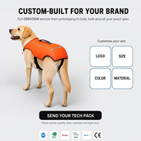 Gilet de sauvetage personnalisé haute visibilité pour chien, sac à dos flottant pour animal de compagnie, gilet de natation réfléchissant avec sangles réglables