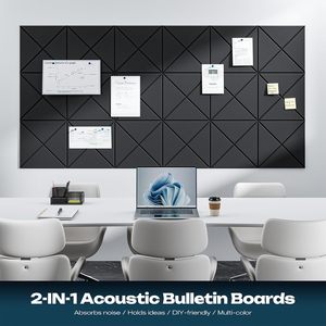 Paneles Acústicos de Espuma con Revestimiento en X, Autoadhesivos, Insonorizantes, Decorativos, para Paredes de Hogares, Oficinas, Pasillos y Gimnasios, Venta al Por Mayor - Product Image 3