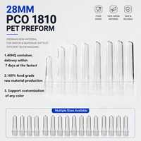Préformes PET 28 mm PCO 1810 certifiées FDA sans BPA pour bouteilles d'eau minérale, de soda et de boissons gazeuses – Vente en gros