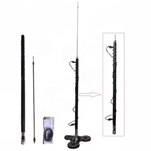Antenne mobile réglable à large bande HF haute puissance 3-50 MHz pour communication radio SSB avec polarisation verticale en acier - Product Image 3